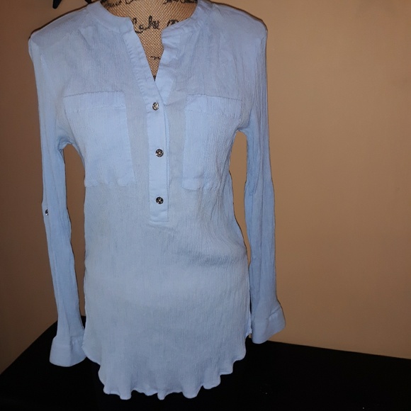 MICHAEL Michael Kors Tops - Michael Kors longsleeve crinkle blouse M BOGO
